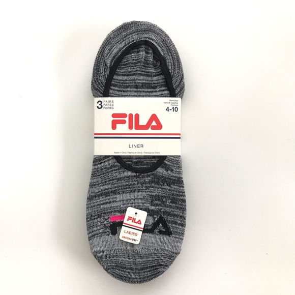 Fila Accessories - Fila women’s no show socks 3 pairs size 4-10 gray